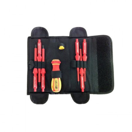 CONJUNTO DESTORNILLADOR Y PUNTAS ELÉCTRICAMENTE AISLADOS